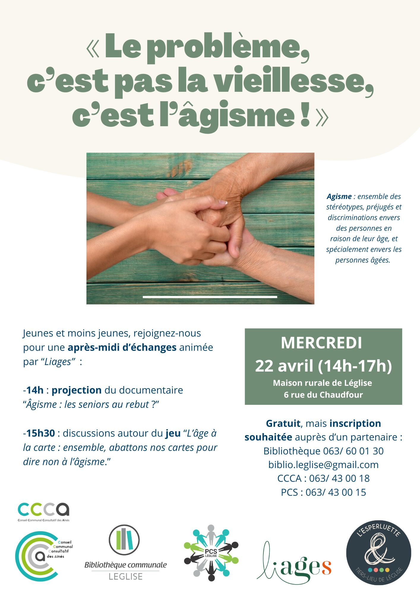 « Le problème, c’est pas la vieillesse, c’est l’âgisme ! » : après-midi de réflexion